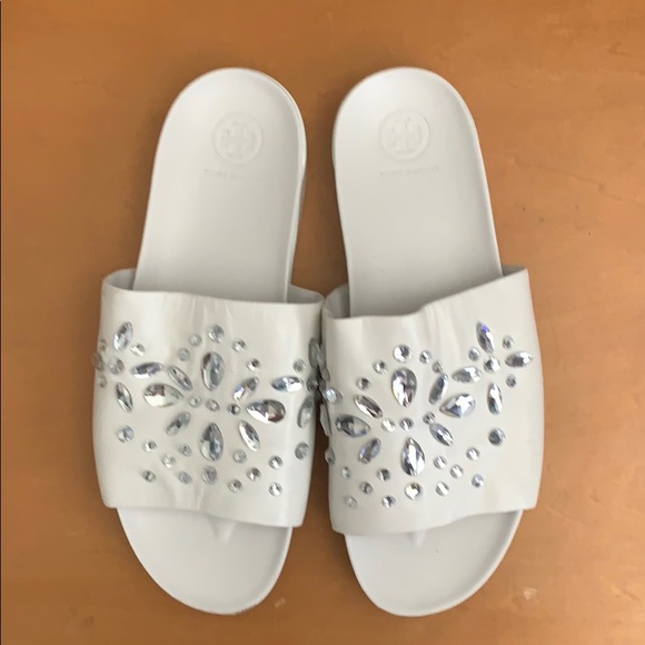 Tory Burch leather slides